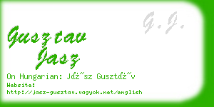 gusztav jasz business card